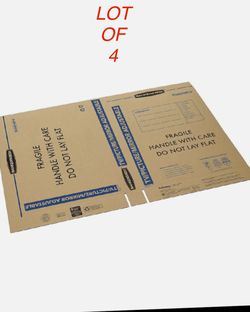 Keep Safe! Lot Of 4 New Other-Bankers Box TV/Picture/Mirror Adjustable Boxes, 60” L x 40” W