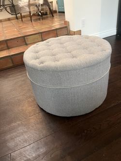 Grey ottoman