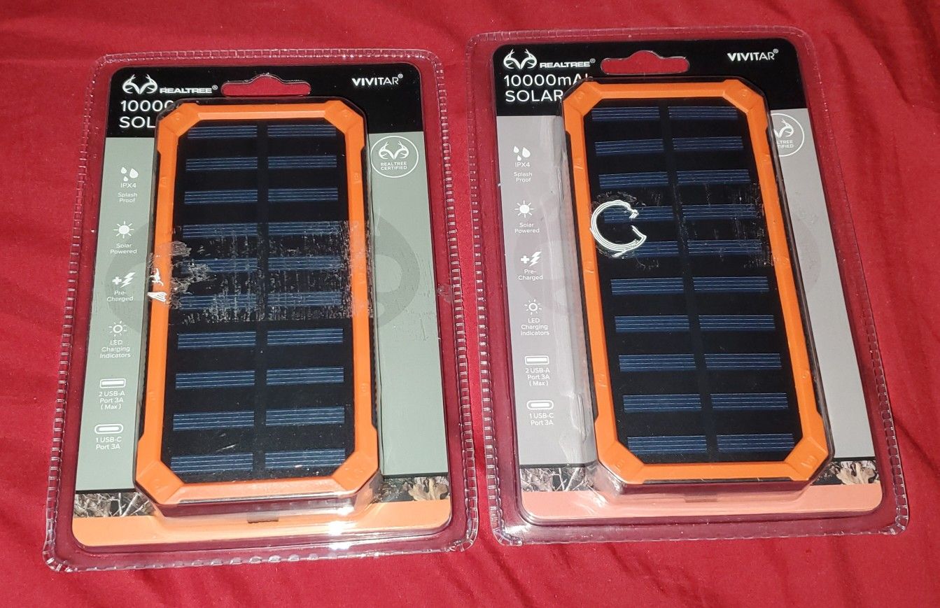 Real Tree Solar/electric Power Banks