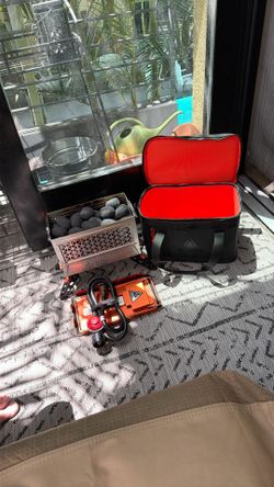 Ignik Firecan Elite Fire Pit + Case + Moon Rocks