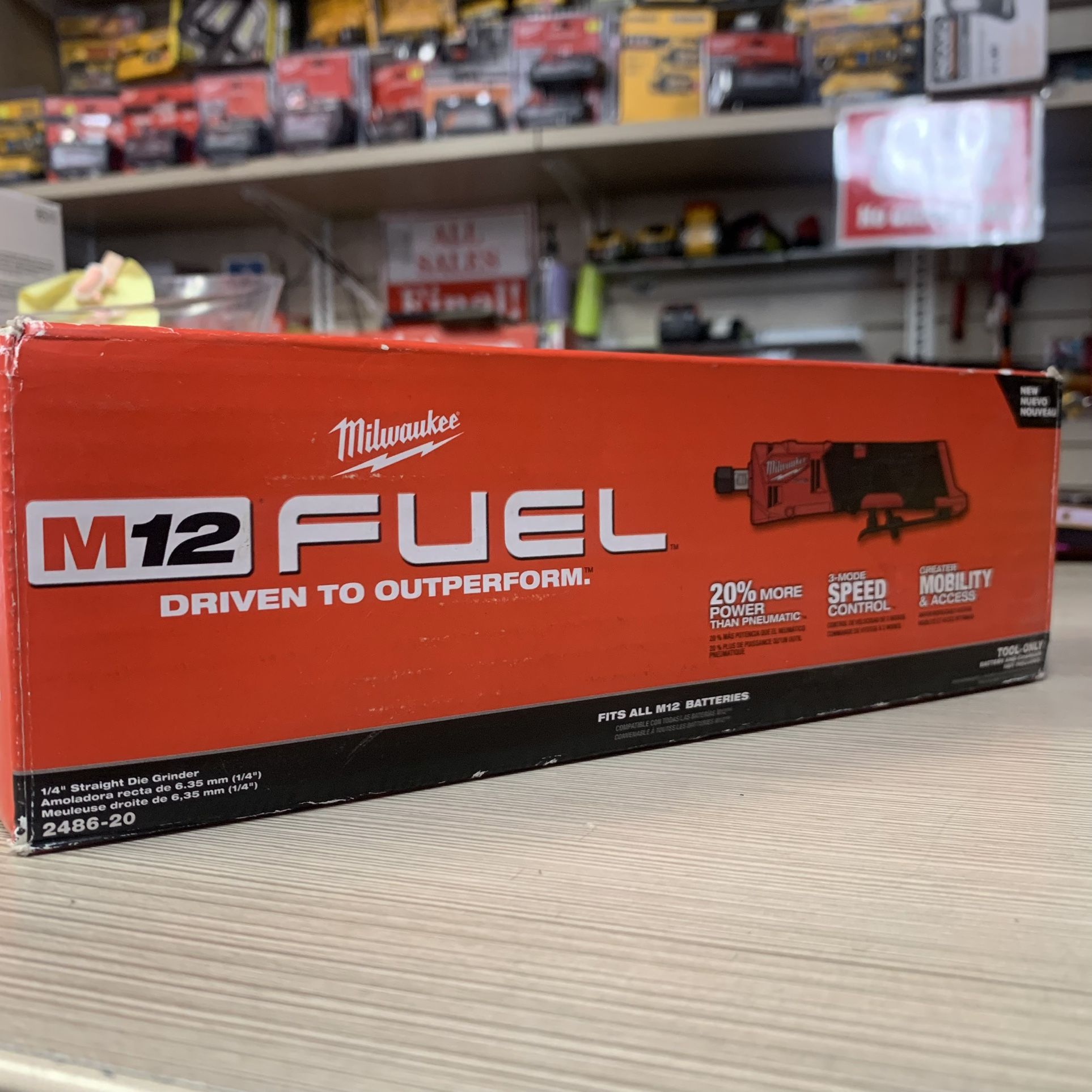 Milwaukee New Die Grinder M12 Fuel