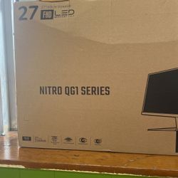 Acer Gaming Monitor New 27” Nitro QG1 Series Brand New 