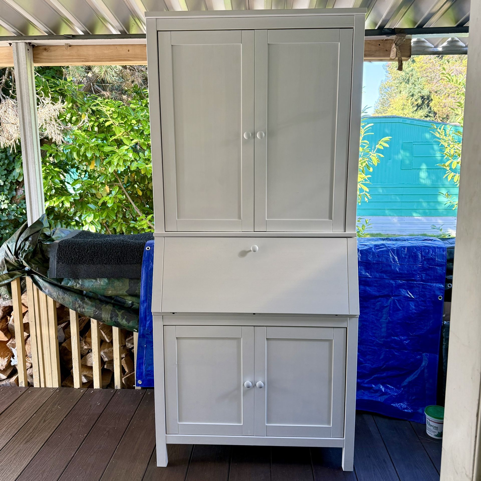 IKEA White Secretary Desk