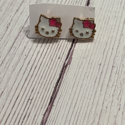 Gold plated girls earrings