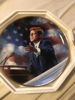 Collectible JFK Plate