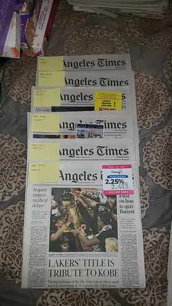 LA Times Sports Page 2020 NBA Championship series