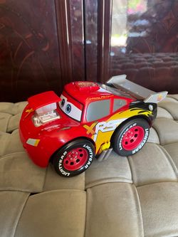 Disney Store Official Lightning McQueen Push & 'N' Go Talking Vehicle from Disney and Pixar's Cars.
