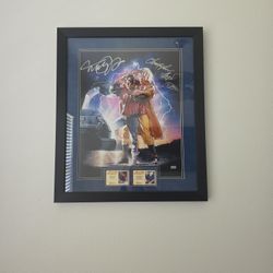 Original Back To The FUTURE Sign Autograph Photo Picture Certificate