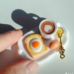Miniature Dollhouse Breakfast Set