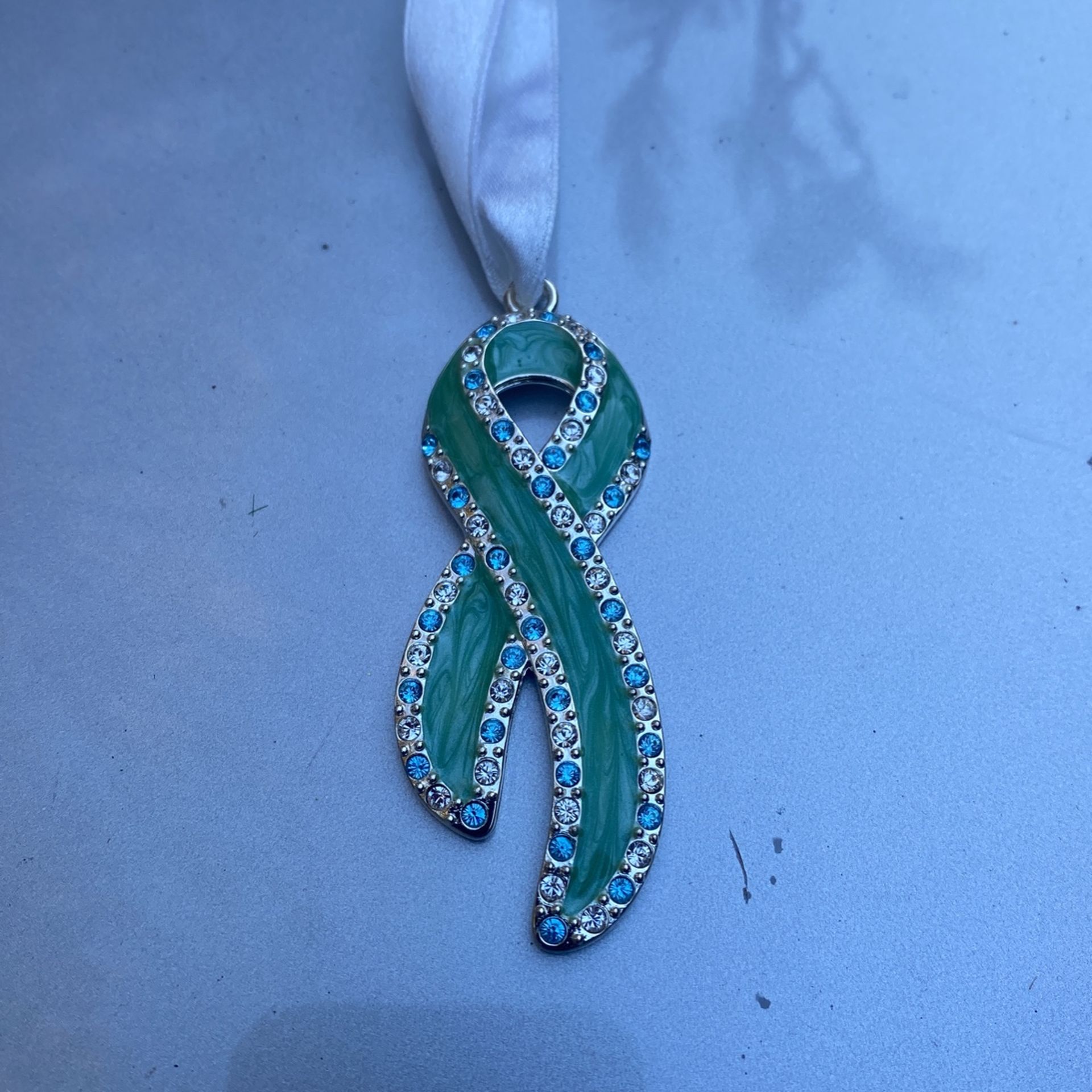 Breast cancer Christmas ornament