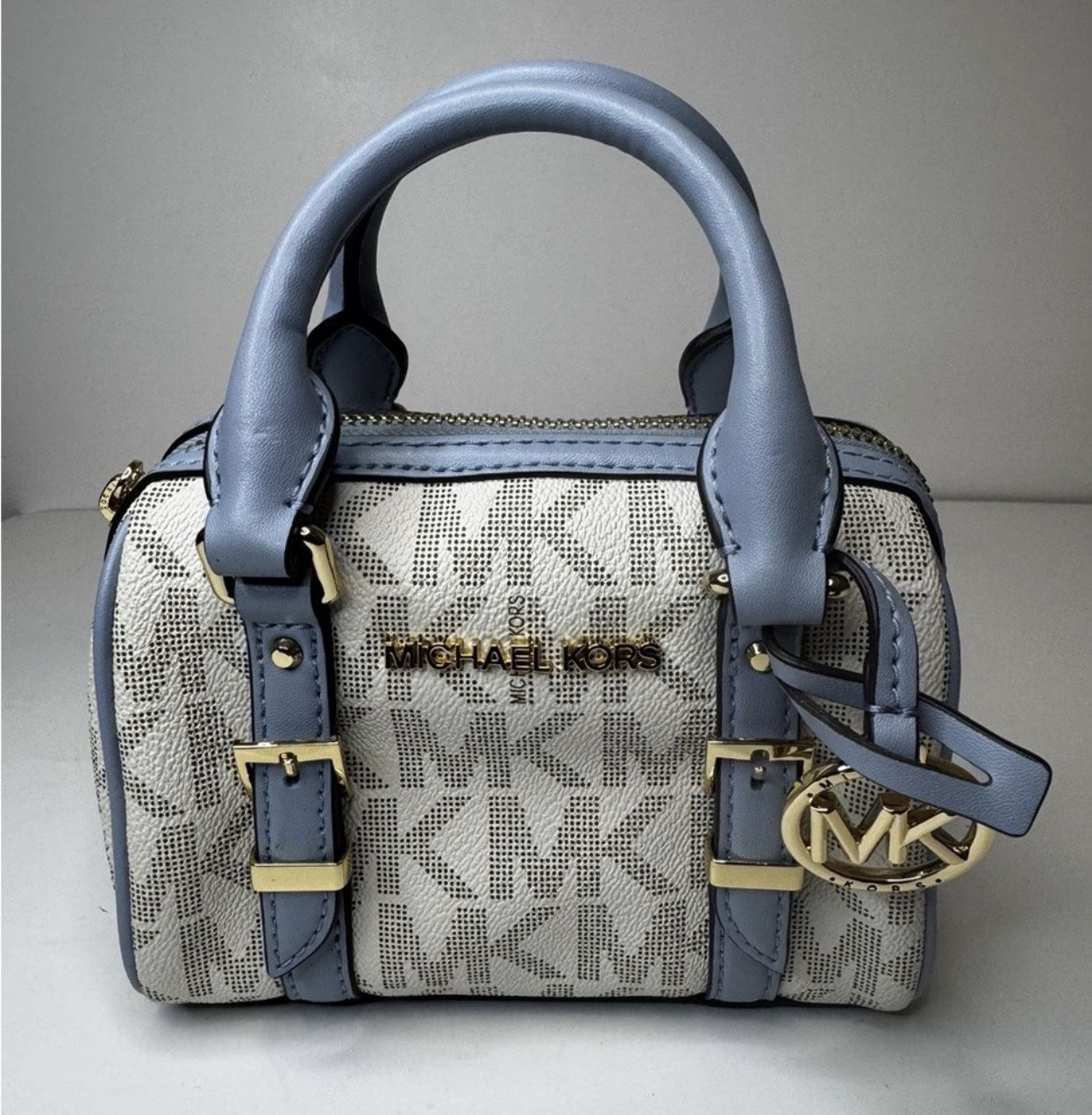 Michael Kors Bedford Legacy Extra Small Crossbody Bag Vanilla/ Blue