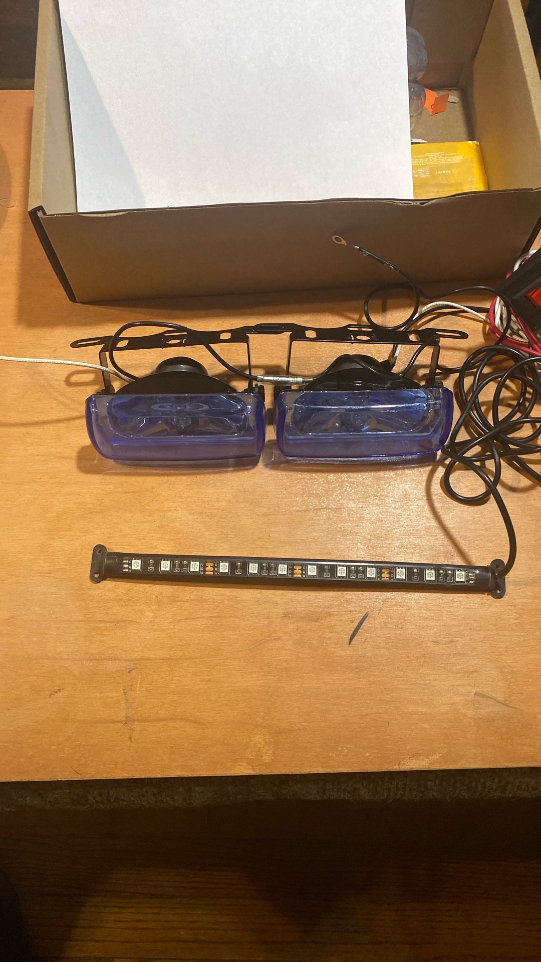 LED FOG LIGHT SET WITH KILL SWITCH READY FOR SET UP