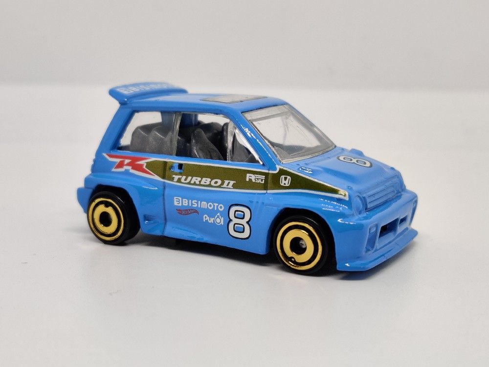 Hot wheels 85 honda store city turbo ii blue