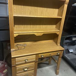 Hutch Desk With Chair 