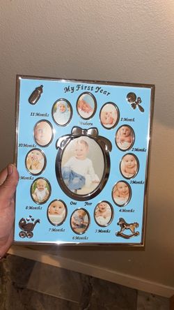 My First Year Baby Photo Frame