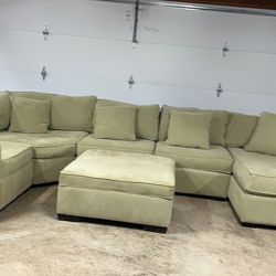 Sectional Couch w/ storage foot stool