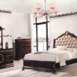 Brand  New Queen Size Bedroom Set$1299.financing Available No Credit Needed 