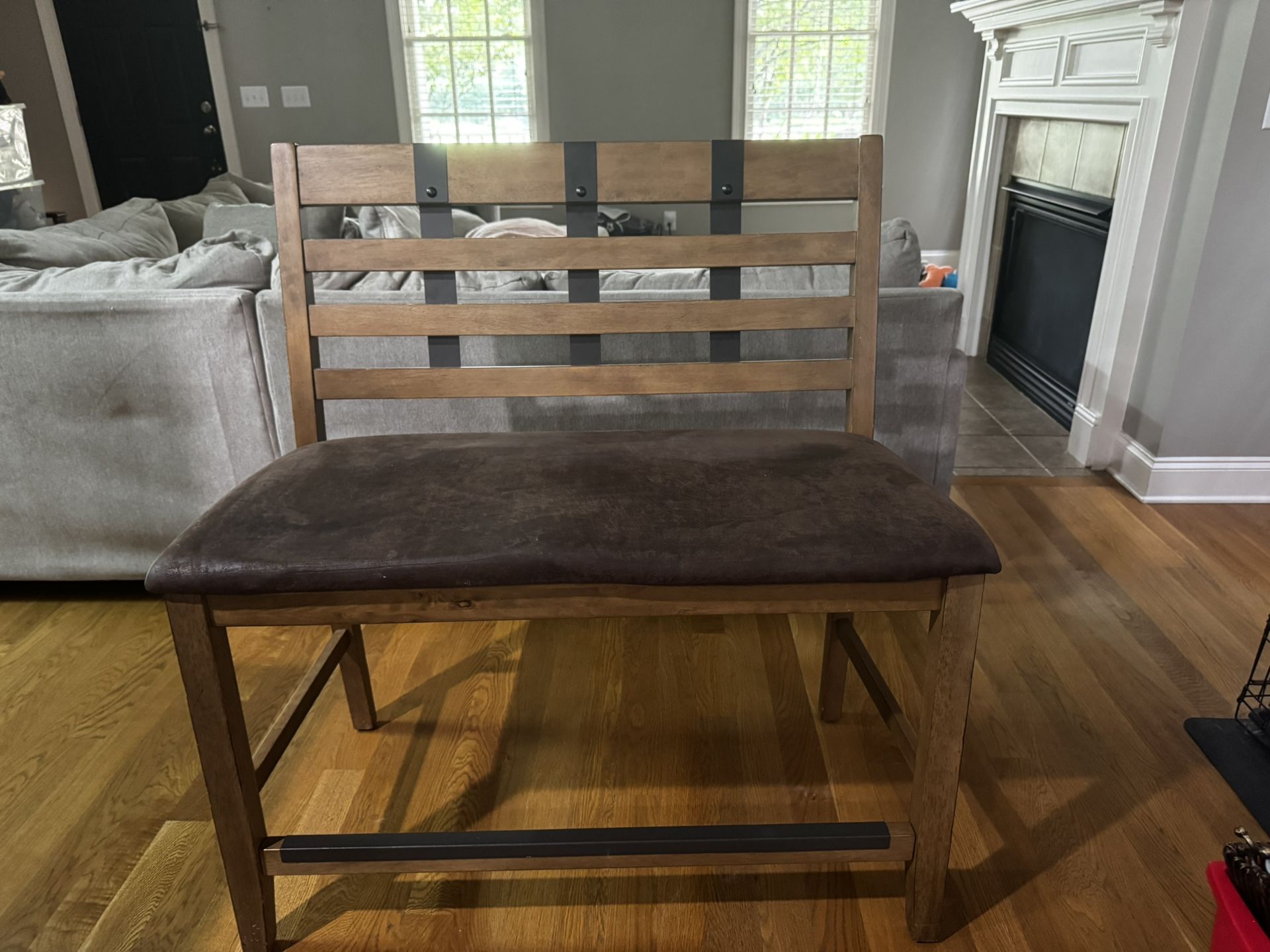 Farmhouse Bench And 2 Matching Chairs