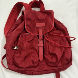 Gucci GG Red Nylon Backpack