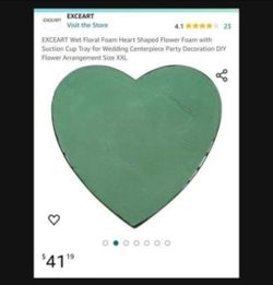 Heart Foam Funeral Flower