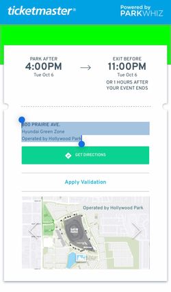 Bruno Mars Parking Pass – SoFi Stadium – Oct 6