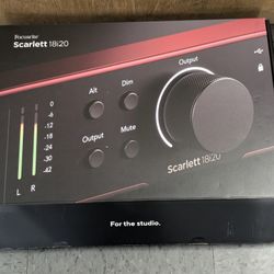 Focusrite Scarlett 18I20 4th Gen in box 