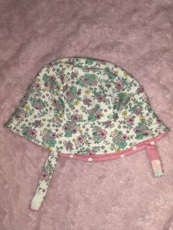 Baby girl sun hat 0-6 months