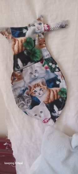 Handcrafted fish shape Christmas stocking/Mats