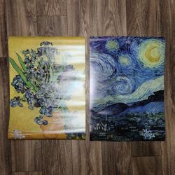 VAN GOGH The Immersive Experience Poster: The Starry Night and Irises: 16” x 23"