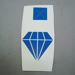 Blue Diamond Decal 2"