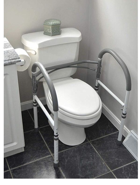 Carex Toilet Safety Rails Toilet Handle new