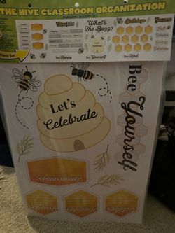The Hive Classroom Organization Bulletin Board Set