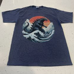 New Vintage Japanese Kaiju Monster T-Shirt