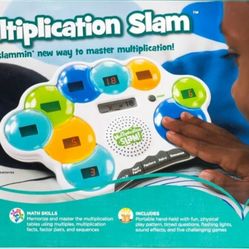 Educational Insights Multiplication Slam, Handheld Electronic Math Game, 3rd Grade Math Toys, Ages 8 years and up