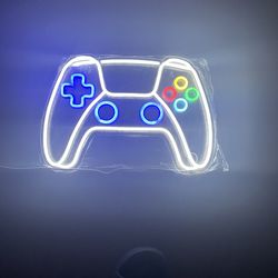 Game console, neon sign