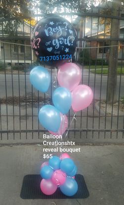 BIG BALLOON BABY REVEAL BOUQUET