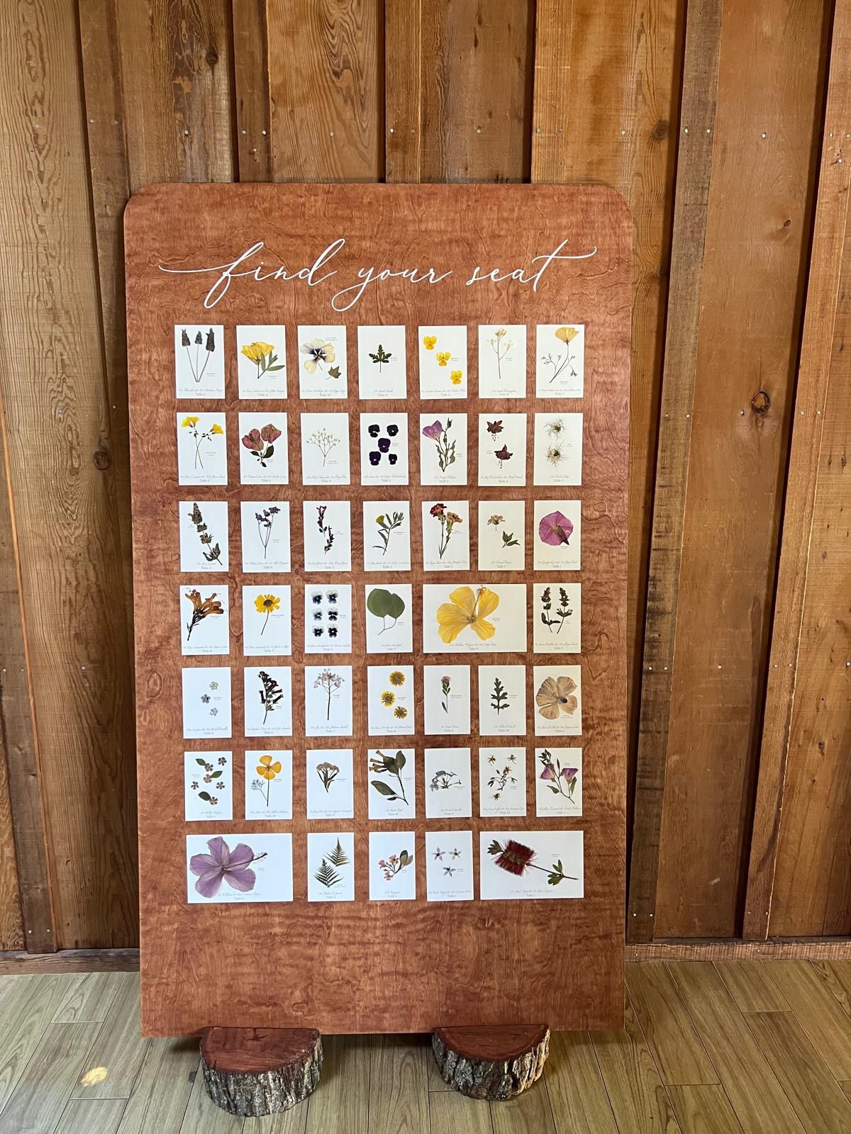 Seating Chart Sign For Wedding