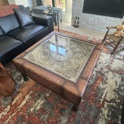Vintage Clock Coffee Table 