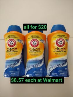 ARM & HAMMER Scent Booster, Laundry Beads Alternative, Purifying Waters scent, 45 Oz