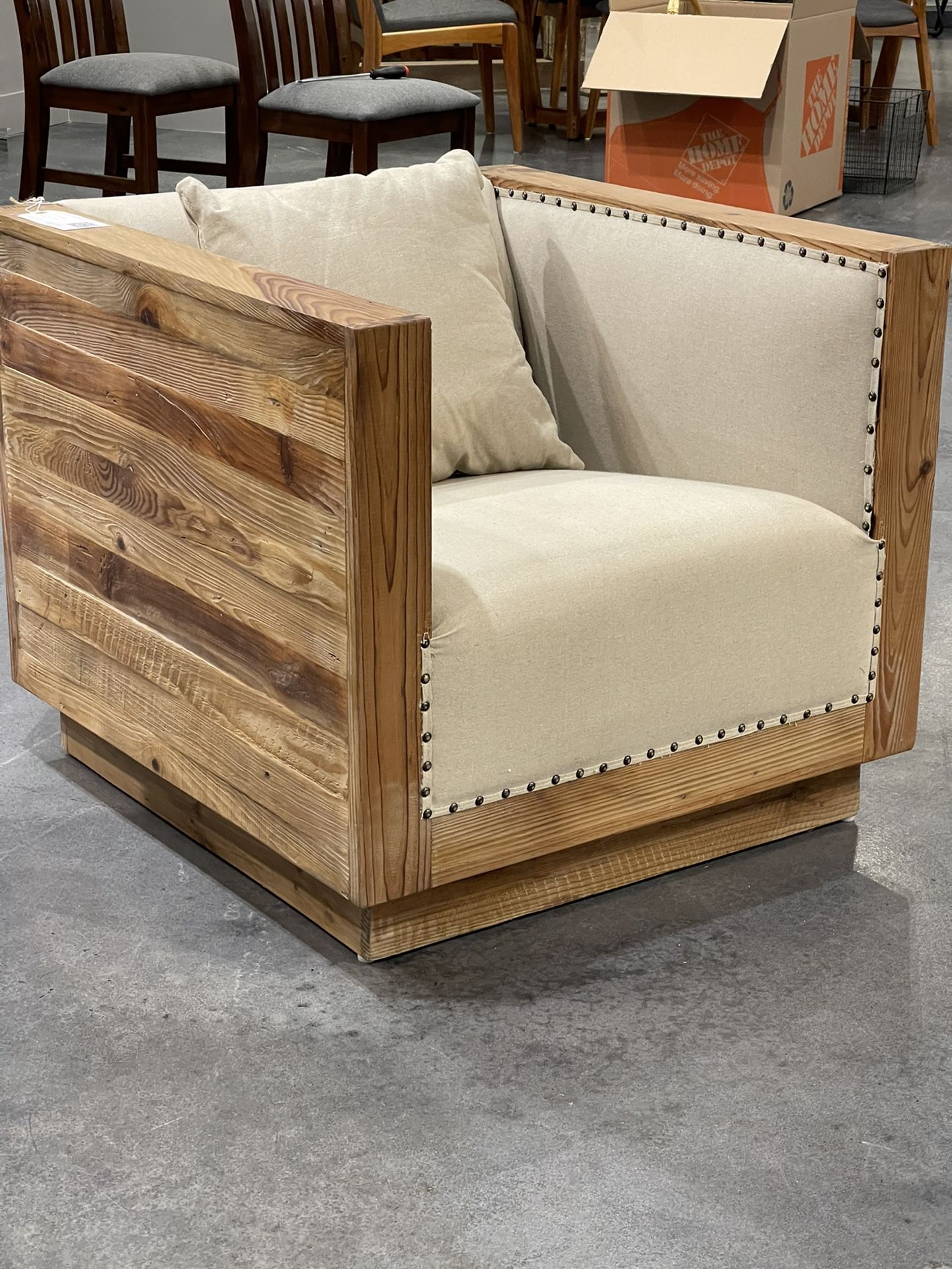 New Pine club chairs , made WITH RECLAIMED WOOD