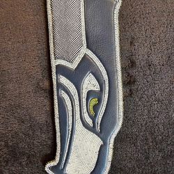 Hand Beaded Seahawks Medallion 