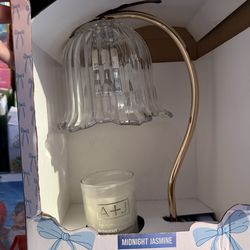 Aida + Jade Midnight Jasmine Candle Warmer and Candle Gift Set