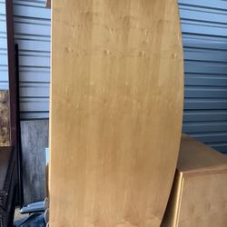 Wood Desk And File Cabinet 