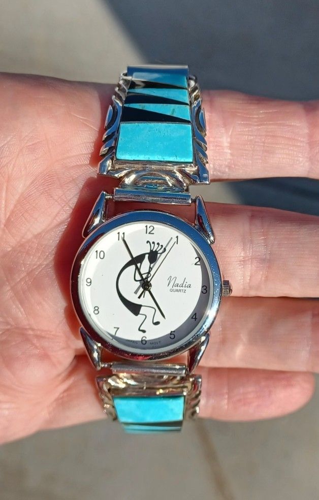 Sterling Silver Turquoise Watch