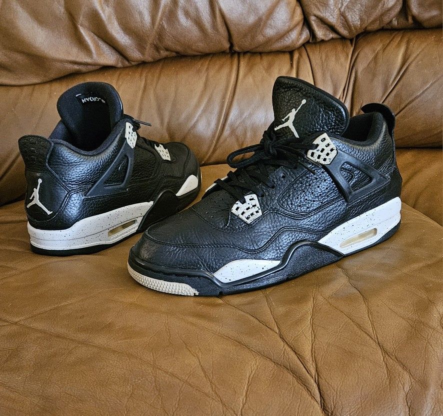Men's Nike Air Jordan 4 Retro LS Oreo Size 10.5