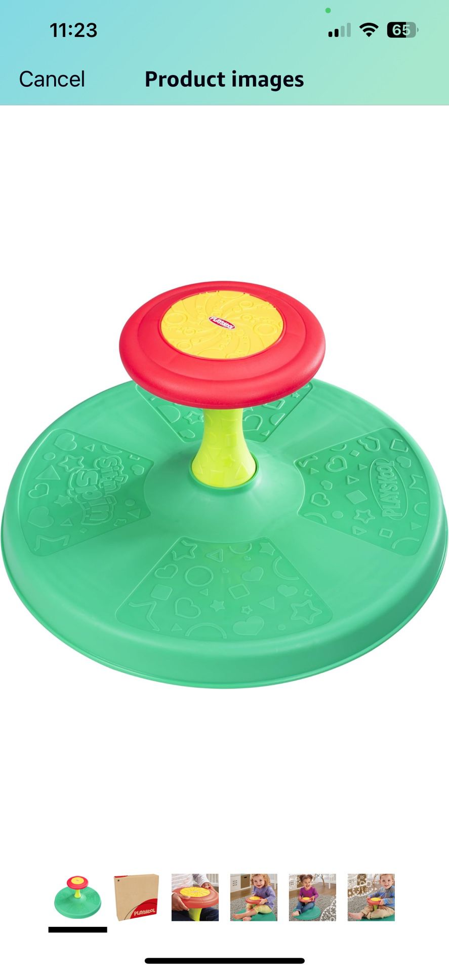 Playskool Sit ‘n Spin Classic Spinning Activity Toy for Toddlers Ages Over 18 Mo