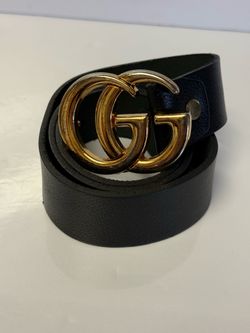 Gucci leather belt with the Double G buckle: Size 30