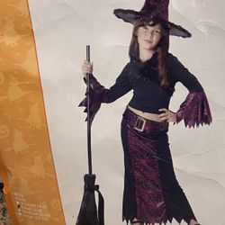 Girl/Child Witch Halloween Costume Size 6-8