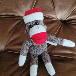 Sock Monkey Plushie Toy