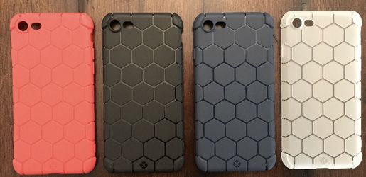 iPhone 7/8 Case $10 - Honeycomb Anti-shock Design (red, blue, white, black)